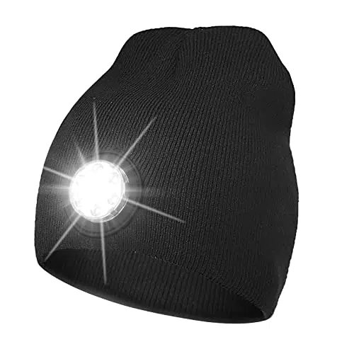 COTOP Cappello con Luce LED Unisex Beanie Invernale per Jogging e Outdoor