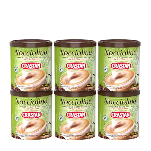 Crastan Nocciolino Cappuccino Solubile Gusto Nocciola