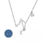 CRYSLOVE Collana Donna in Argento 925 con Zirconi Segno Zodiacale Oroscopo