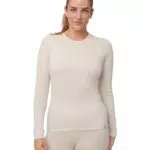 Danish Endurance Maglia Termica Donna Lana Merino Manica Lunga Sci Trekking Escursionismo