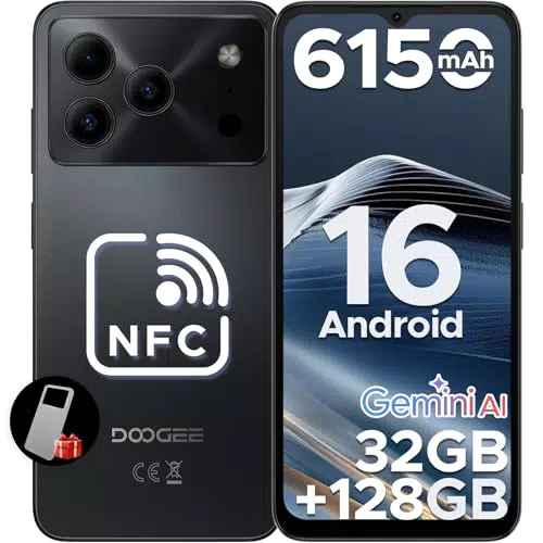 DOOGEE Note 56 Pro Smartphone Android 128GB, 6.56" HD+, 6150mAh, 4G Dual SIM