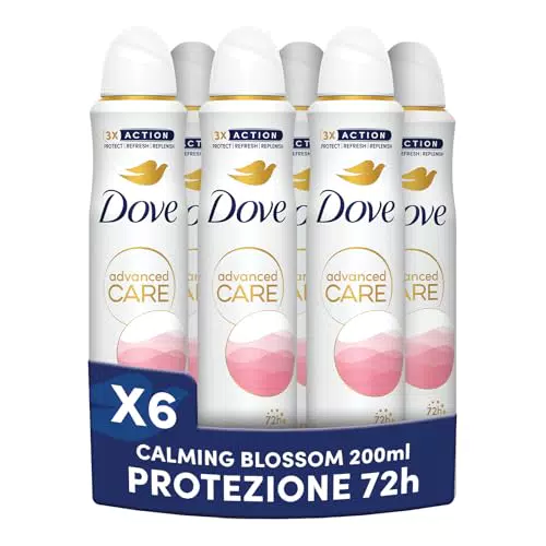 Dove Deodorante Spray Advanced Care Calming Blossom Idratante Senza Alcol