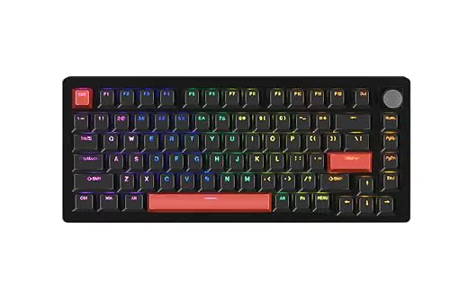 DrunkDeer A75 Tastiera Meccanica Magnetica da Gaming con Keycap PBT Double Shot