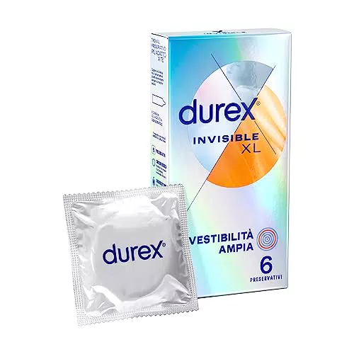 Durex Invisible Preservativi Ultrasottili ad Alta Sensibilità XL