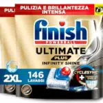 Finish Ultimate Plus Infinity Shine Capsule Lavastoviglie Detergente Potente
