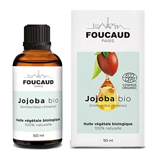 Foucaud Olio di Jojoba Bio 100% Naturale per Capelli Lucenti e Morbidi