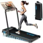 FOUSAE Tapis Roulant Pieghevole 5 in 1 con Inclinazione 10% e Display LED