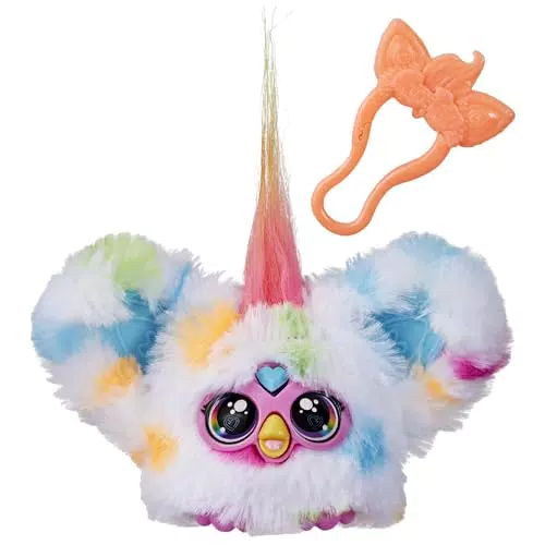 Hasbro Furby Furblets Loo-Lay Peluche Elettronico Collezionabile con Clip Portachiavi