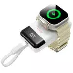 Galeces Power Bank 3000mAh USB C per Apple Watch e iPhone, Caricatore Wireless