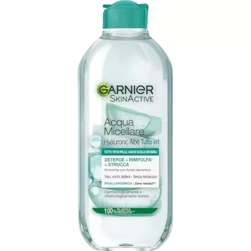Garnier Acqua Micellare con Acido Ialuronico per Tutti i Tipi di Pelle