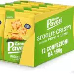 Gran Pavesi Cracker Le Sfoglie Crispy Lime e Pepe Snack Salato da Forno