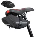 HJYIMYI Borsa sottosella bici in nylon con strisce riflettenti per mountain bike