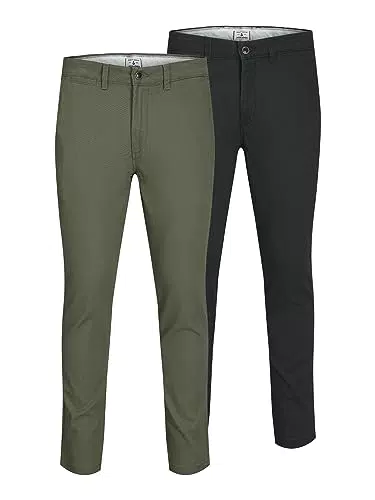 JACK & JONES Jjimarco Jjdave Sa 2 Pack Pantaloni, Beige