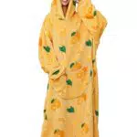 Jenjon Felpa Donna Oversize con Cappuccio in Flanella Morbida Autunno Inverno