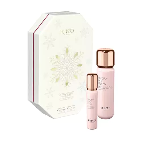 KIKO Milano Snow-Kissed Holiday My Everyday Skincare Set con Crema Viso e Siero Occhi