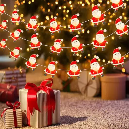 Kimuwote Catena Luminosa Natalizia LED per Albero, Feste e Decorazioni