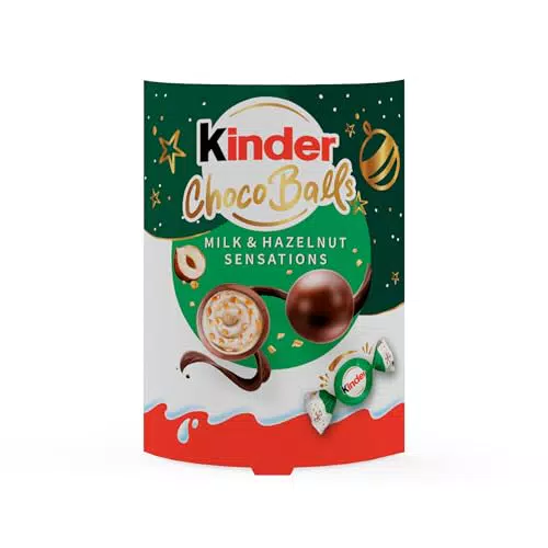 Kinder Choco Balls Cioccolatini al Latte con Ripieno Cremoso alla Nocciola