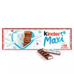 Kinder Maxi Barrette al Latte Senza Glutine Ricoperte di Cioccolato Puro Cacao