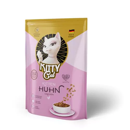 KITTY Cat cibo secco per gatti junior, alta percentuale di carne, senza cereali