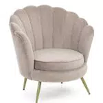 KONTE.DESIGN Poltrona GILIOLA in tessuto effetto velluto