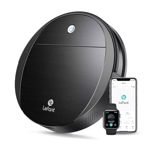 Lefant M213 Robot Aspirapolvere Lavapavimenti con Sensore, Per Peli Animali e Pavimenti