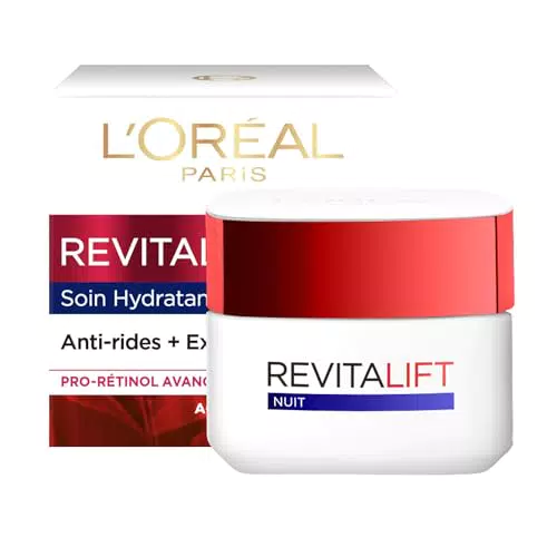 L'Oréal Paris Revitalift Crema Antirughe Notte Idratante Viso Anti-Age
