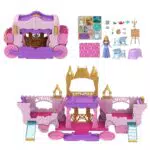 Mattel Disney Princess Castello Carrozza 2 in 1 con Mini Bambola Aurora Playset