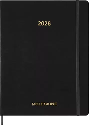 Moleskine Essential Planner 2025-2026 Agenda Settimanale Verticale 15 Mesi