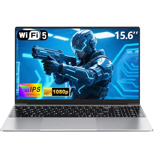 NAIKLULU Laptop 15.6" 4425Y, 8GB RAM, 256GB SSD, Tastierino, Webcam, Touchpad