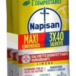 Napisan Salviette Disinfettanti Biodegradabili e Compostabili Multisuperfici