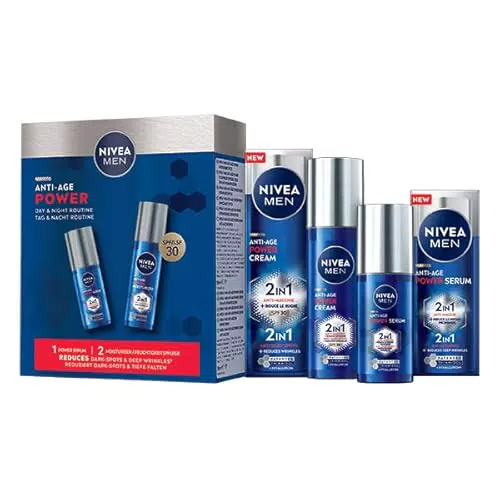 Nivea Men Anti-Age Power Kit Giorno e Notte con Thiamidol e SPF30
