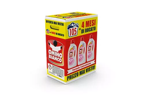 Omino Bianco - Detersivo Lavatrice Liquido, 105 Lavaggi