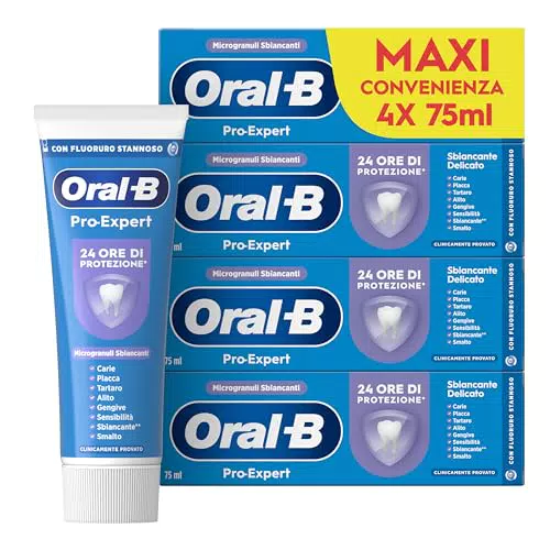 Oral-B Pro-Expert Sbiancante Delicato Dentifricio per Denti Puliti ed Efficaci