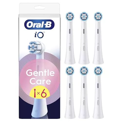 Oral-B Testine di Ricambio iO Gentle Care Bianche per Spazzolino Elettrico Oral B