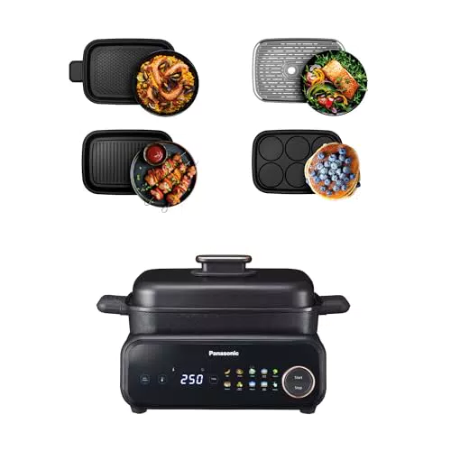 Panasonic NF-GM400 Multi Cooker 4 in 1 con Griglia, BBQ, Cottura Lenta, Vapore