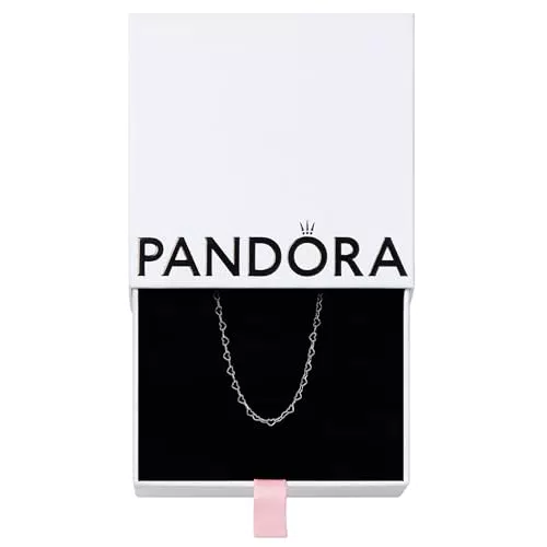 Pandora Bracciale Moments in maglia snake in argento Sterling con chiusura rosa