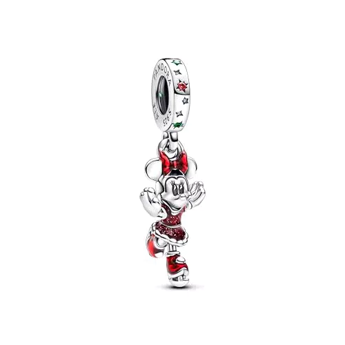 Pandora Disney Minnie Mouse 793530C01 Ciondolo in Argento Sterling per Braccialetti