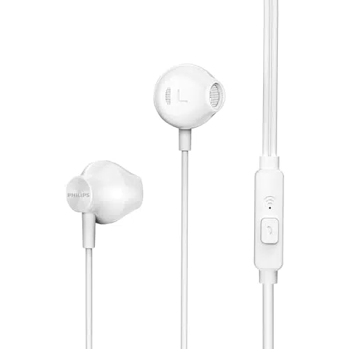 Philips Cuffie Auricolari con Bassi Potenziati e Driver da 14,2 mm per Audio di Qualità