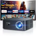 PUTRIMS Proiettore Smart 4K, Netflix/Disney, Autofocus, Home Cinema Portatile