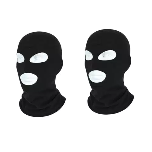 QKURT Passamontagna Termico a 3 Fori Antivento per Sci, Moto e Sport Invernali