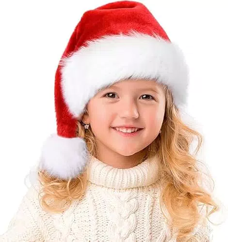 Cappellini Natales Cappello Babbo Natale per Bambini e Ragazzi Feste Natalizie