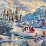 Schmidt Puzzle Disney La Bella e la Bestia Winter Enchantment di Thomas Kinkade