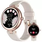 SHANG WING Smartwatch Donna Rotondo con Chiamate, Fitness, Cardio e Notifiche