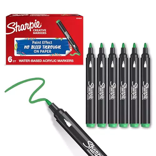 Sharpie Creative Marker Pennarelli Acrilici Punta Tonda per Fai da Te e Scuola
