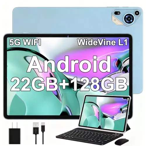 SKYEGG Tablet Android 14 10 Pollici 22GB RAM 128GB ROM Espandibile WiFi 5G GPS