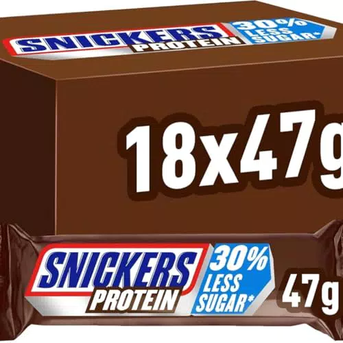 Snickers Barretta Proteica con Caramello e Arachidi Tostate Ricoperta di Cioccolato