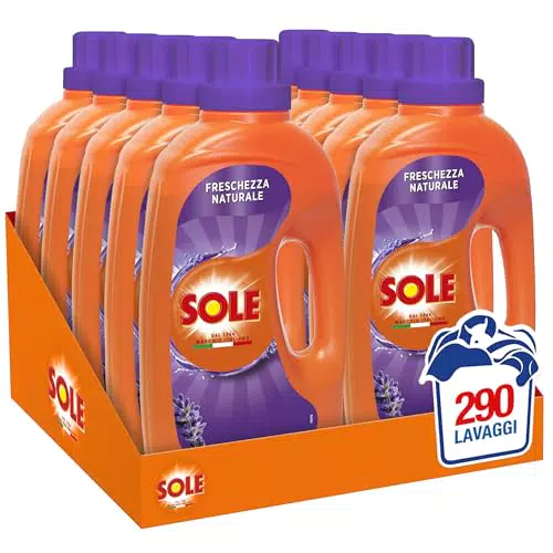 Sole Detersivo Lavatrice Liquido Freschezza Naturale Formula Igienizzante