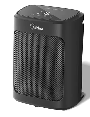 Midea Termoventilatore Ceramico PTC 2000W Portatile Silenzioso con Timer ed ECO