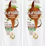 Sunsilk Shampoo Cocco e Aloe Vera per Capelli Secchi e Sfibrati Nutriente