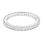 Swarovski Anello Vittore con Taglio Round Placcato Argento